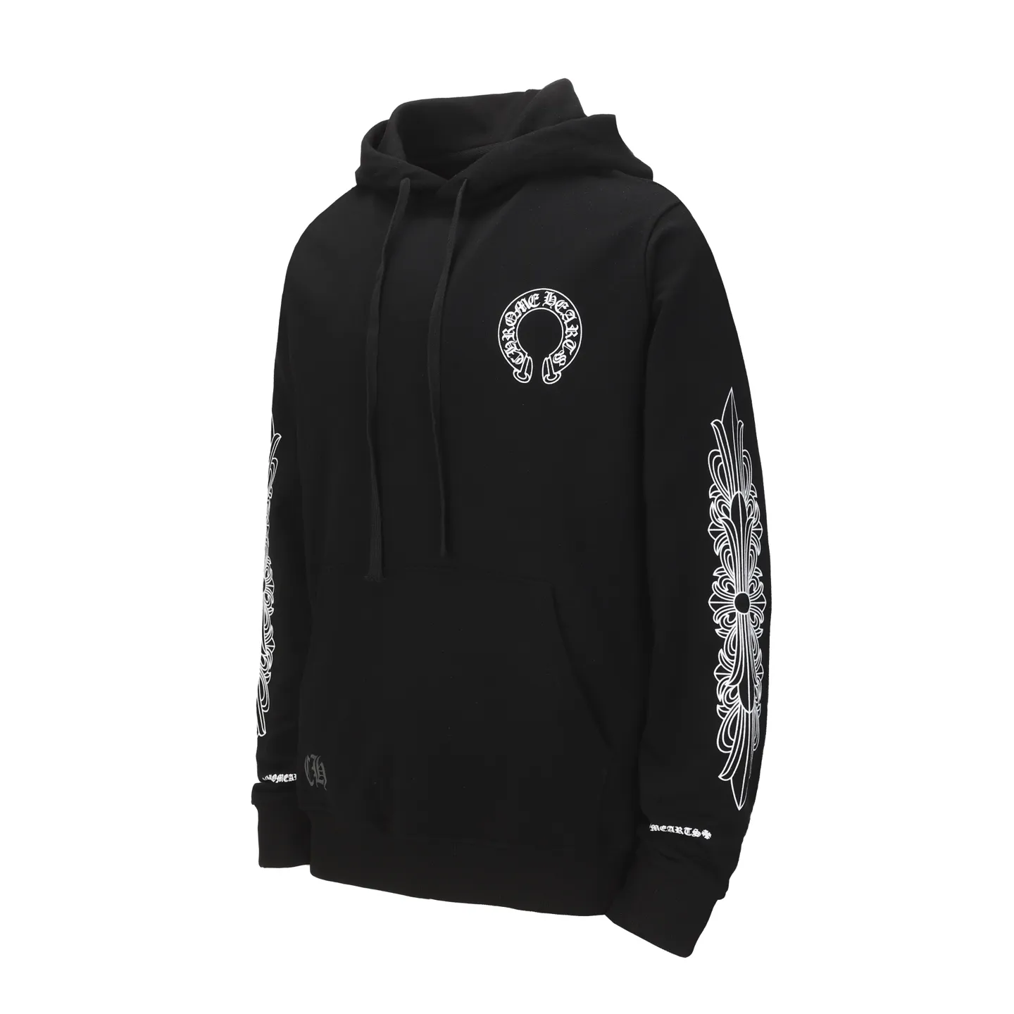 P230 #2120 cross-border model, please do not place an order if you are pursuing quality - Chrome Hearts/Chrome Hearts basic horseshoe Sanskrit printed hooded sweatshirt - High weight, high density and high quality, soft, delicate and skin-friendly wool, soft and silky to the touch, excellent warmth and skin-friendly properties - Customized weaving and dyeing, no color difference, no matter the fabric or workmanship details, beat the ordinary version on the market - Hardware zipper accessories are all customized, full of details -Colour: black White -Size: S M L XL